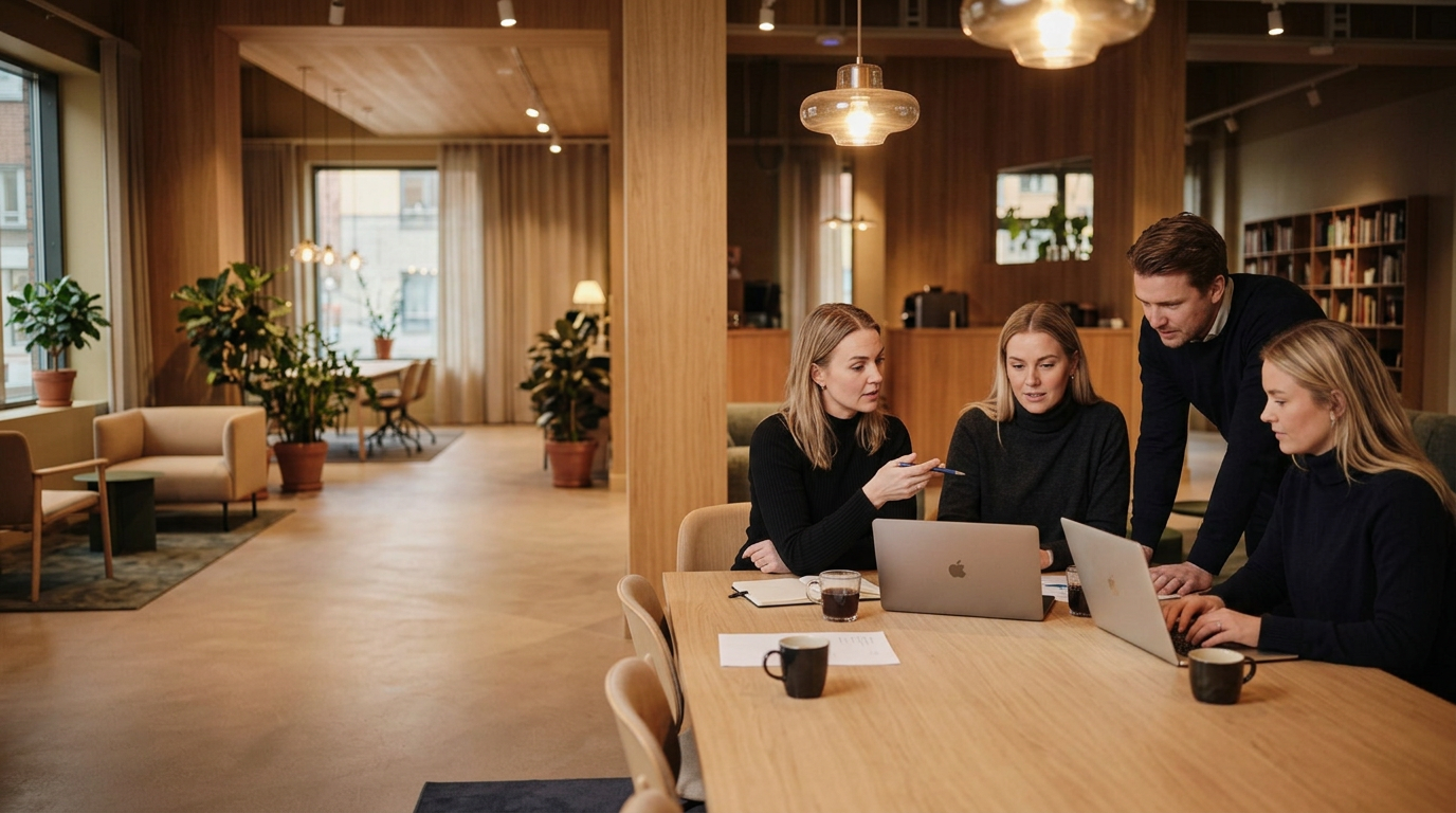 Team som arbetar tillsammans